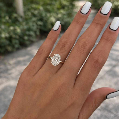 Wedding Anniversary Gifts Simple Diamond Ring for Proposal