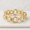 14K Yellow Gold Chain Link Ring