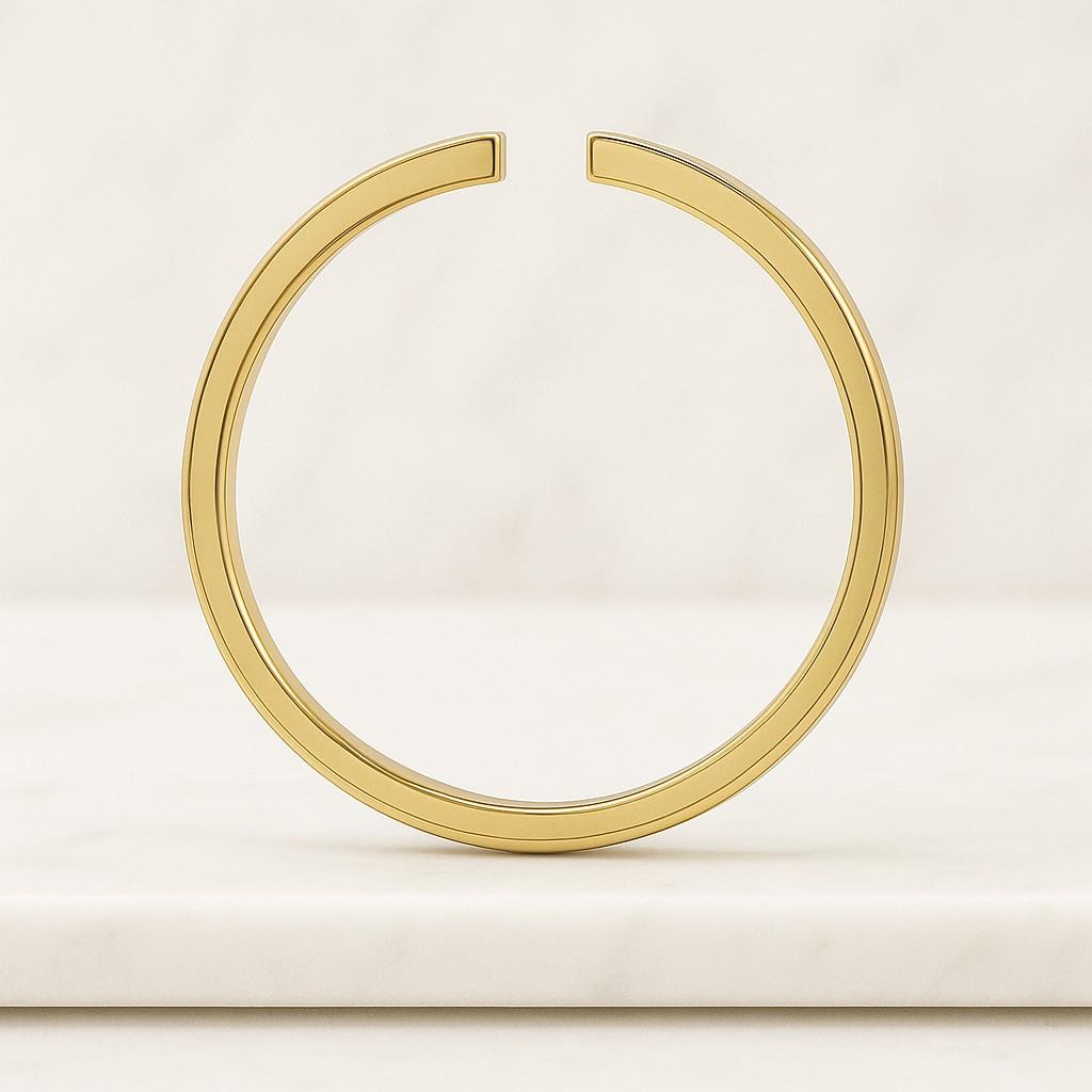 Wedding Band for Men and Women 3mm Plain Gold Band Ring