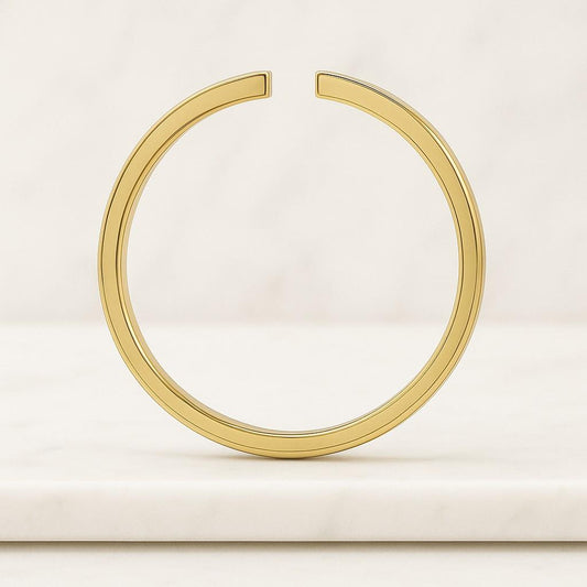 Wedding Band for Men and Women 3mm Plain Gold Band Ring