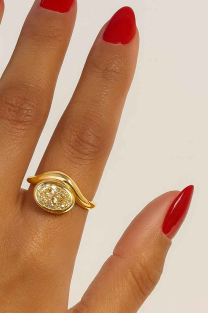 Wedding Ring For Women Proposal Ring for Her OVAL Cut Diamond Three Stone Proposal Ring in 14k White Gold