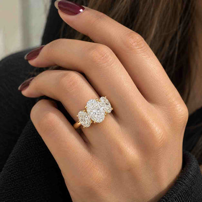 Wedding Ring For Women,Trilogy Ring For Her,Anniversary Gift Ring Birthday gift for her 