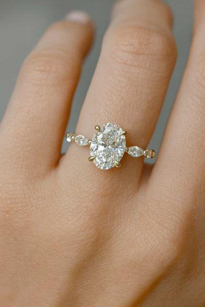 Wedding Ring For Women Unique Proposal Ring for Her Halo Diamond Ring Anniversary Gifts for Her Ring for Women Propose Ring