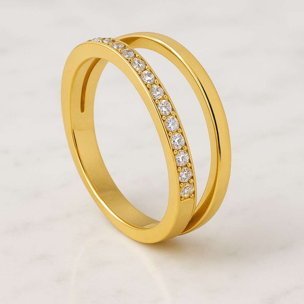 Lab Created Diamond Wedding Ring Full Eternity Ring Round Diamond Band Unique Anniversary Ring