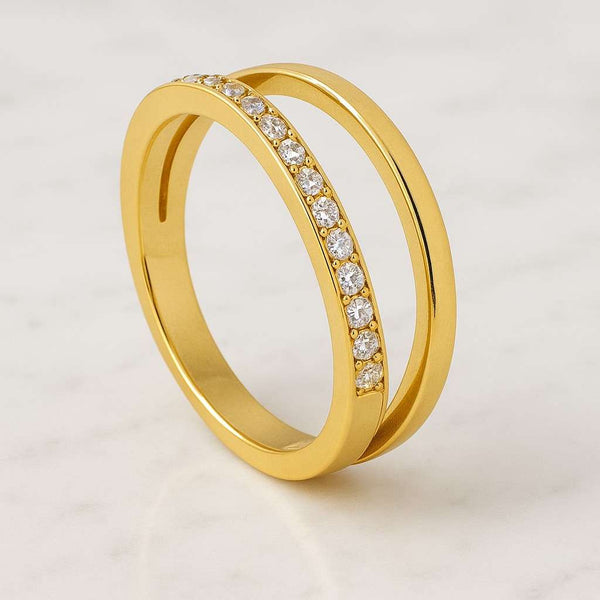Lab Created Diamond Wedding Ring Full Eternity Ring Round Diamond Band Unique Anniversary Ring