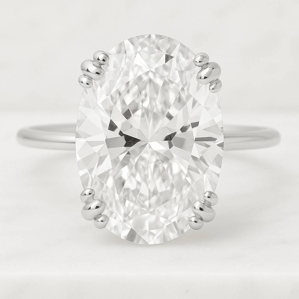 Wedding Ring Oval Cut Solitaire Ring Oval Cut Moissanite Engagement Ring