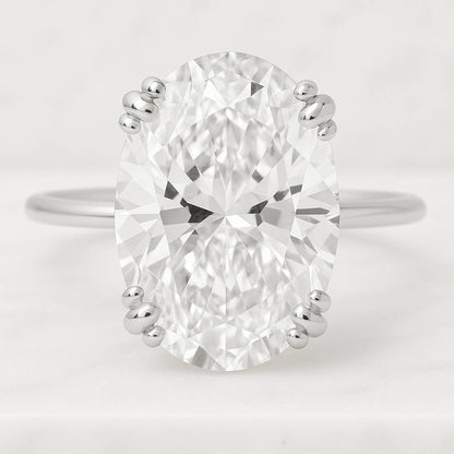 Wedding Ring Oval Cut Solitaire Ring Oval Cut Moissanite Engagement Ring