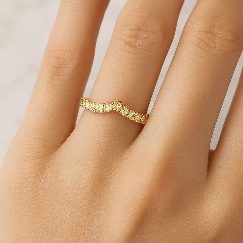 Wedding band Ring Curved wedding band Anniversary band