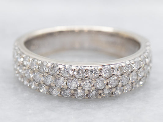 White_Gold_Diamond_Triple_Row_Wedding_Band