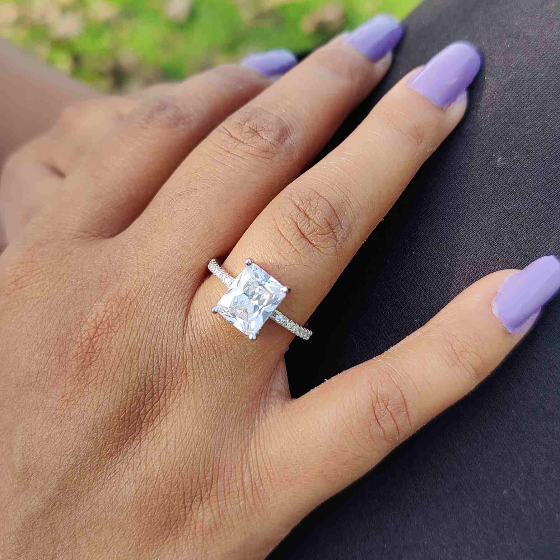 Wide Engagement Ring