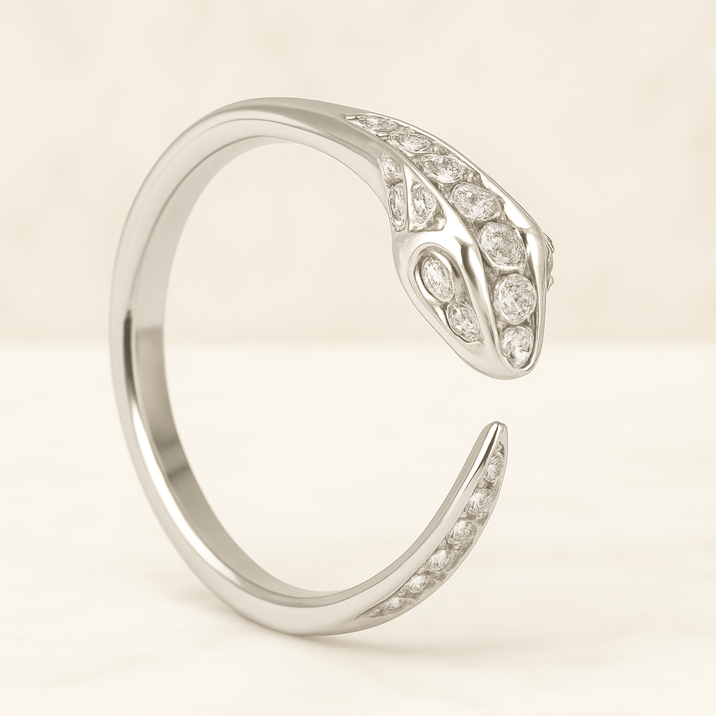 Real Lab Diamond Open Wedding Band Unique Gap Ring for Engagement Ring