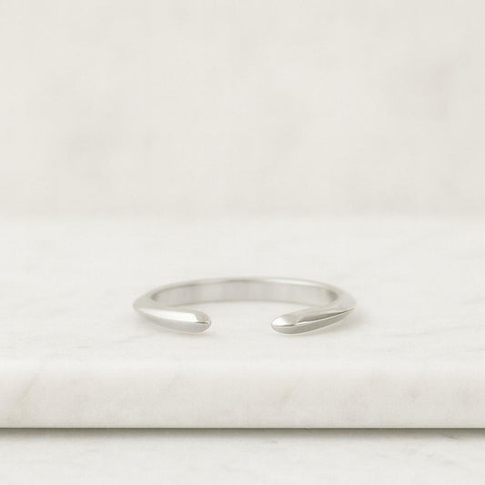 Womens Cuff Stacking Ring Pave Minimalist Open Anniversary Ring Gift