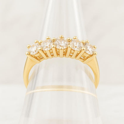 Womens Ring Eternity Band 925 Sterling Silver Diamond Alternative Wedding Ring