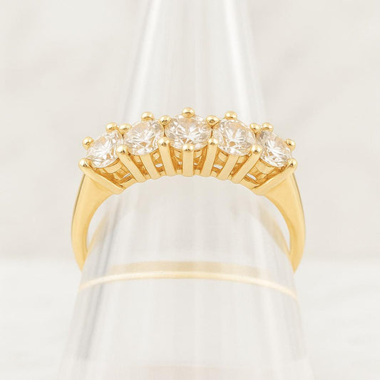 Womens Ring Eternity Band 925 Sterling Silver Diamond Alternative Wedding Ring