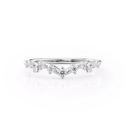 Womens Solid Gold Stackable Ring