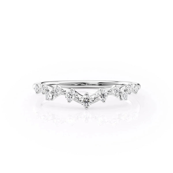Womens Solid Gold Stackable Ring