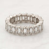Baguette And Round Cut Lab Grown Diamond Wedding Band
