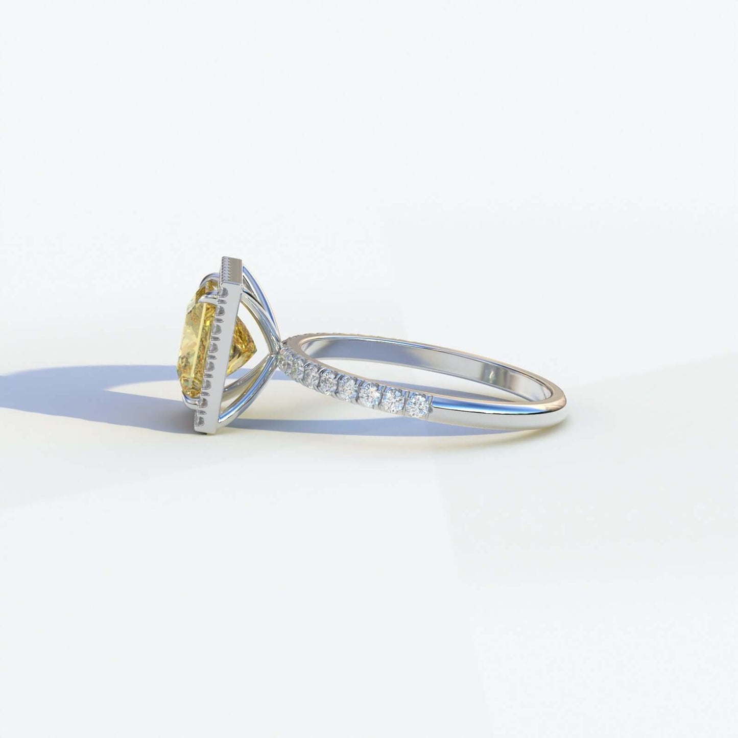 Yellow Canary Diamond Engagement Ring