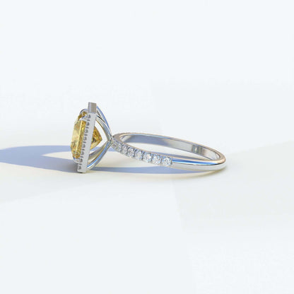 Yellow Canary Diamond Engagement Ring