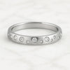 Flush Set Round Cut Diamond Eternity Cigar Band
