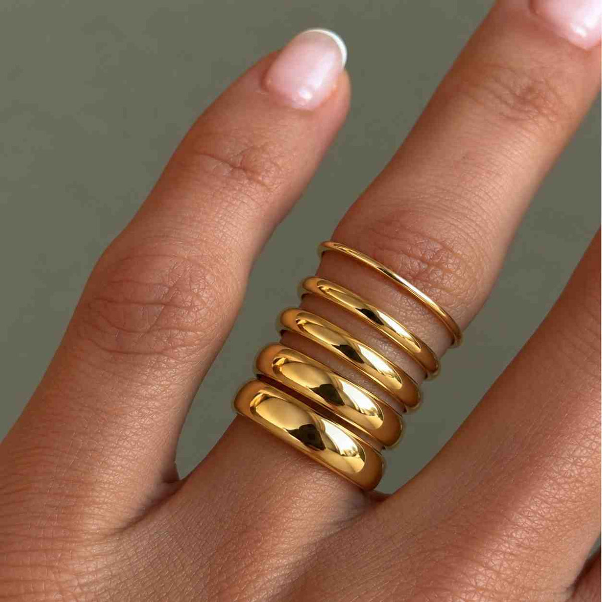 14k solid yellow gold domed wedding band / 2mm - 8mm gold ring / classic dome comfort fit wedding band / men and women's engraved ring
