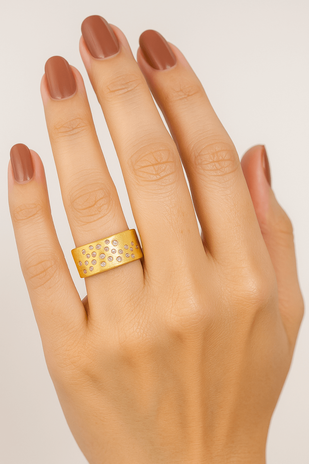 Pave Diamond Wedding Ring, Natural Diamond Statement Ring