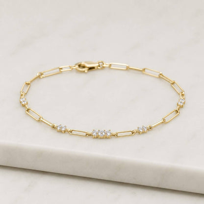 14k Yellow Gold Fancy Paperclip Chain, 14k Gold Paperclip Bracelet, 14k Real Gold Paperclips Necklace, 14k Gold 1.8mm-5.8mm Women Chain
