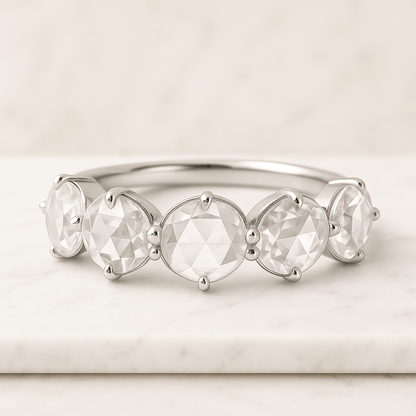 Lotus Filigree Ring Solitaire Diamond Ring Promise Ring