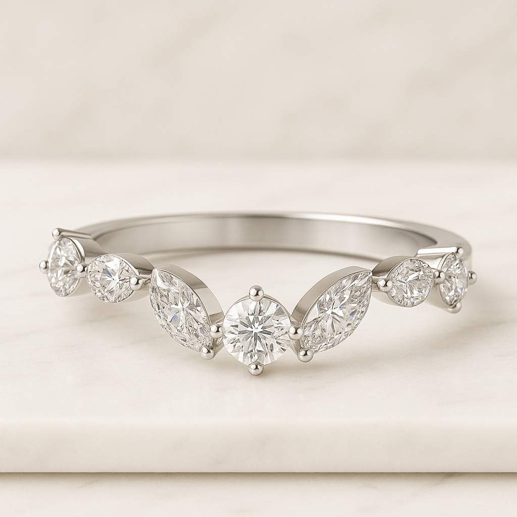 yellow gold promise ring stacking matching ring anniversary ring