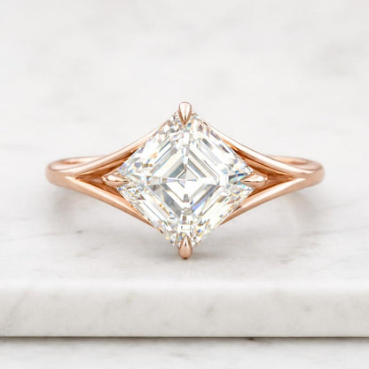 Yellow Gold Split Shank Ring