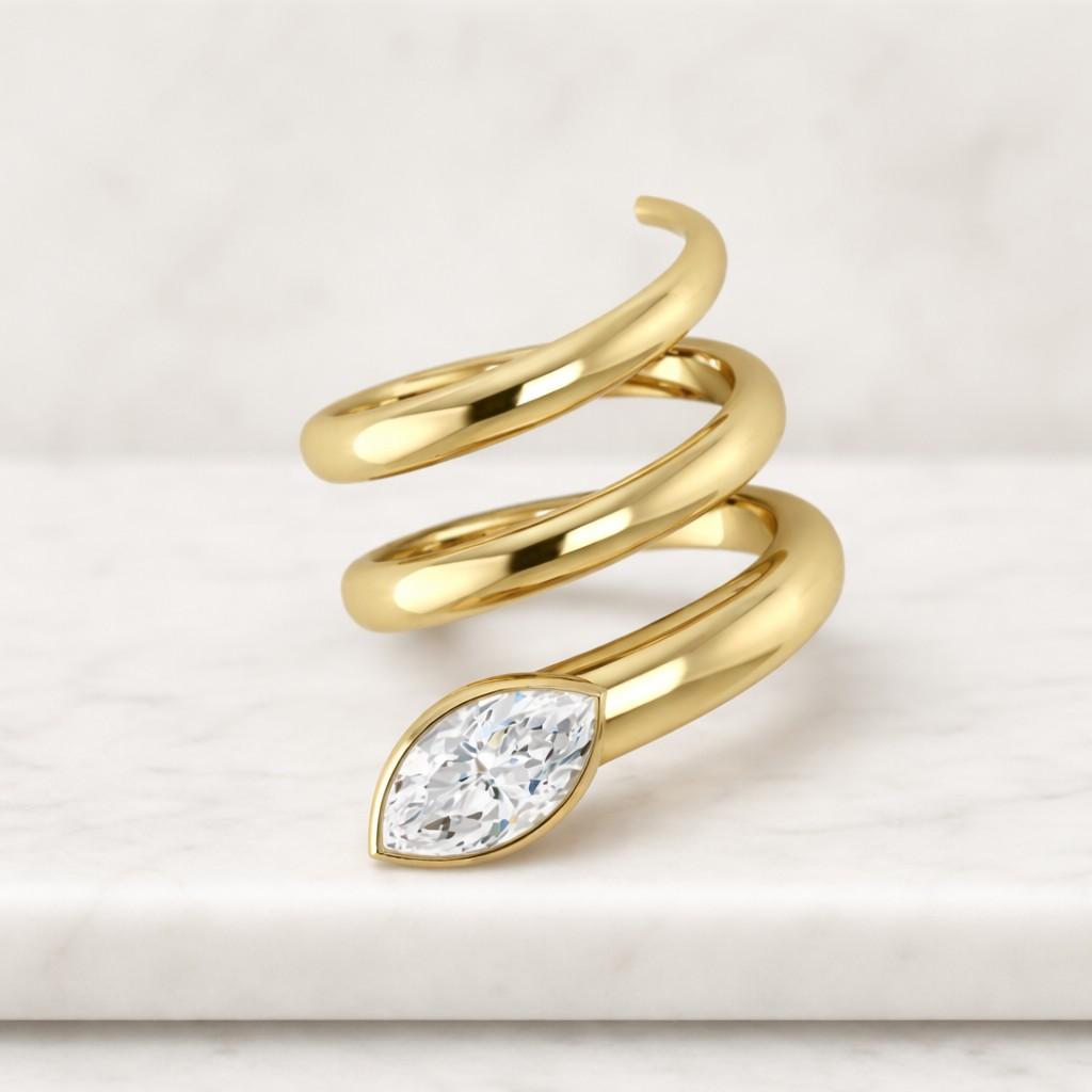  yellow rose white dainty wrap around snake handmade ideal everyday
