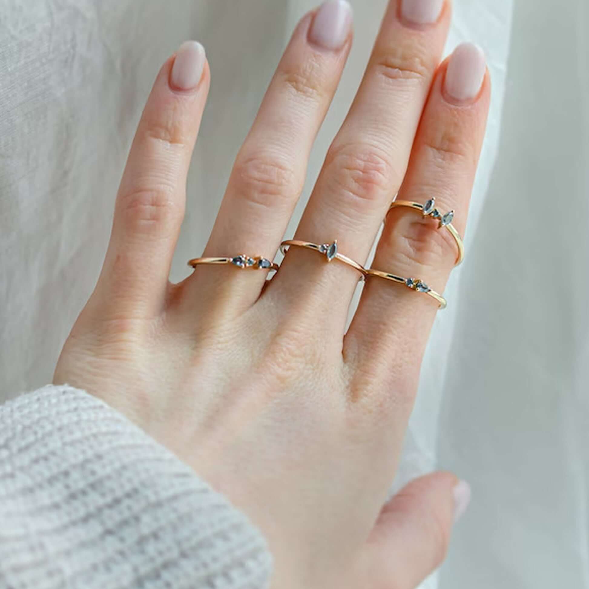 Yellow Salt And Pepper Diamond Ring