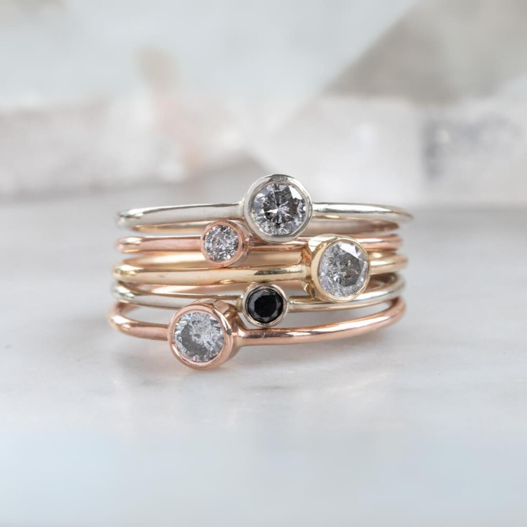 Yellow gold Unique Minimalist ring Promise Anniversary gift for her