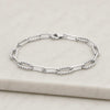 14K Yellow Gold Twisted Paperclip Link Bracelet