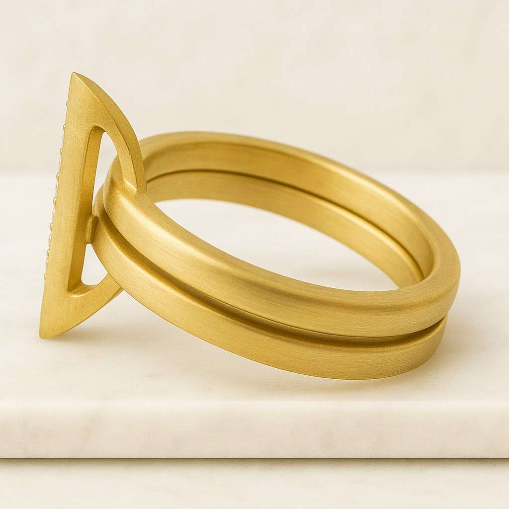 Minimalist Stackable Ring Elegant Spacer Band Open Shank Design in 925 Silver