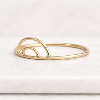 arch jewelry rainbow jewelry curve jewelry open ring design ring modern jewelry minimalist jewelry dainty jewelry simple jewelry stacking ring layering ring