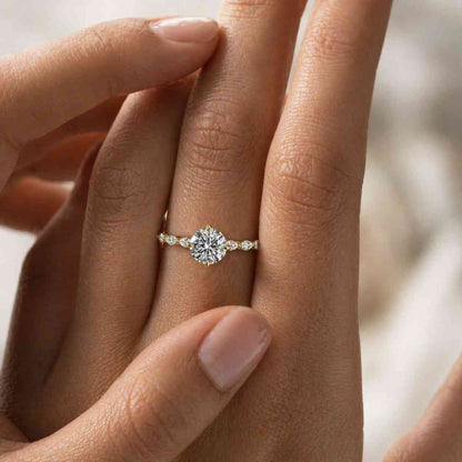 artisan ring feminine jewelry fine ring luxury accessory engagement jewelry delicate jewelry modern bridal romantic ring simple jewelry polished band crystal stone elegant jewelry
