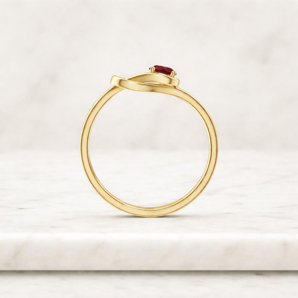 artisan ring fine jewelry minimalist ring twisted ring knot design round stone ring bezel look ring prong setting ring polished ring slim ring everyday ring fashion ring gift ring delicate ring