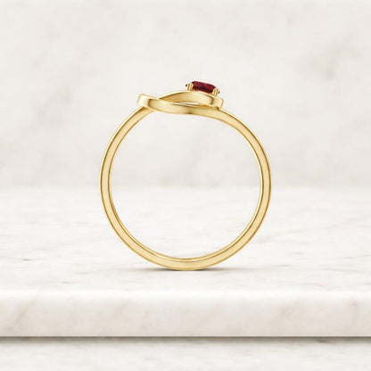 artisan ring fine jewelry minimalist ring twisted ring knot design round stone ring bezel look ring prong setting ring polished ring slim ring everyday ring fashion ring gift ring delicate ring