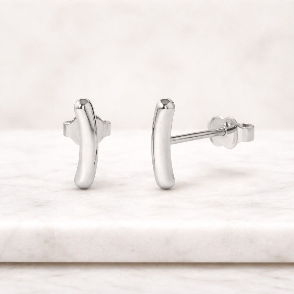 bar stud earrings curved jewelry gold bar studs sleek bar earrings modern stud jewelry dainty gold studs minimalist gold studs