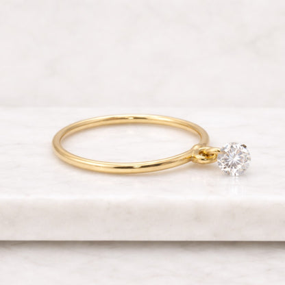 bezel look ring floating charm ring modern ring trendy ring fashion ring fine jewelry ring stackable ring finger ring gift ring custom ring birth month ring