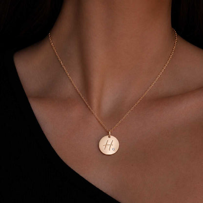 bezel pendant tiny necklace elegant jewelry simple jewelry daily jewelry stacking necklace layering jewelry gift for her womens jewelry fine necklace