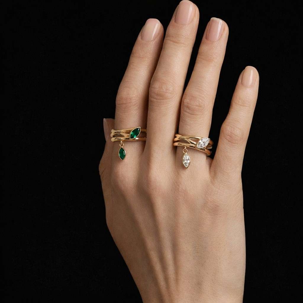bezel ring decorative ring ring for her stackable ring artistic ring contemporary ring luxury jewelry ring