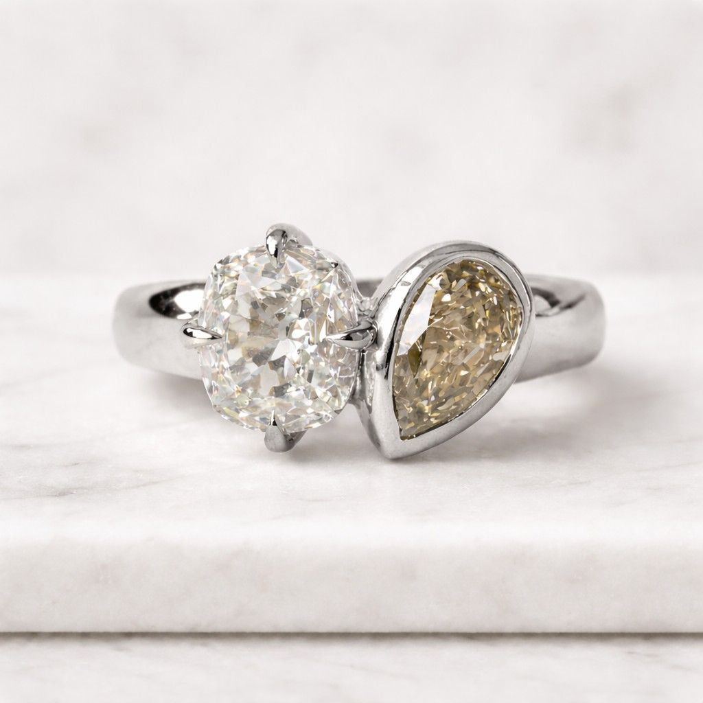 big diamond ring dainty diamond ring tiny gemstone ring chunky gemstone ring large oval ring pear cut ring oval cut ring