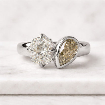 big diamond ring dainty diamond ring tiny gemstone ring chunky gemstone ring large oval ring pear cut ring oval cut ring