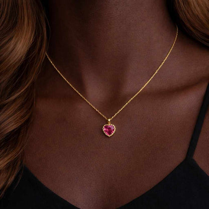 birthday necklace valentine necklace sweetheart necklace red heart necklace purple heart necklace sparkly necklace crystal necklace daily jewelry chic necklace trendy necklace
