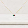 Multi Gemstone Marquise Pendant Necklace