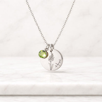 birthstone pendant peridot necklace green gemstone necklace diamond necklace moissanite necklace lab diamond necklace