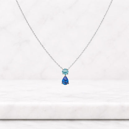 18Kt Gold Emerald Necklace, Emerald Pendant, Marquise Necklace, May Birthstone Necklace