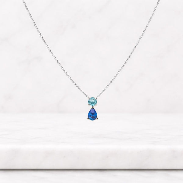 18Kt Gold Emerald Necklace, Emerald Pendant, Marquise Necklace, May Birthstone Necklace